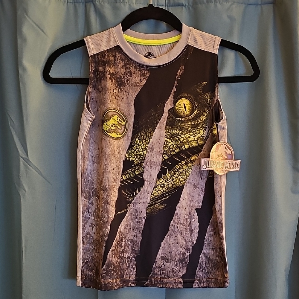 B1G1! NWT Jurassic World Black and Gray Casual Tank Top